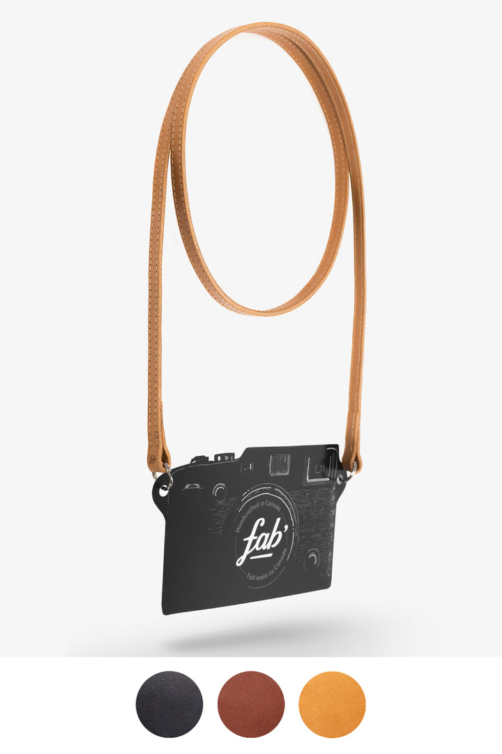 Leather camera strap (F4 SLIM)