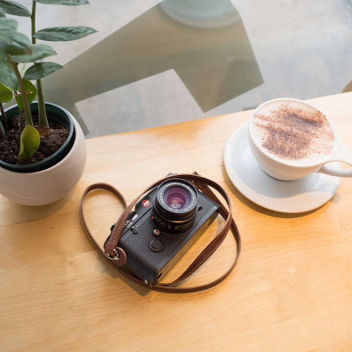 Leather camera strap (F4 SLIM)