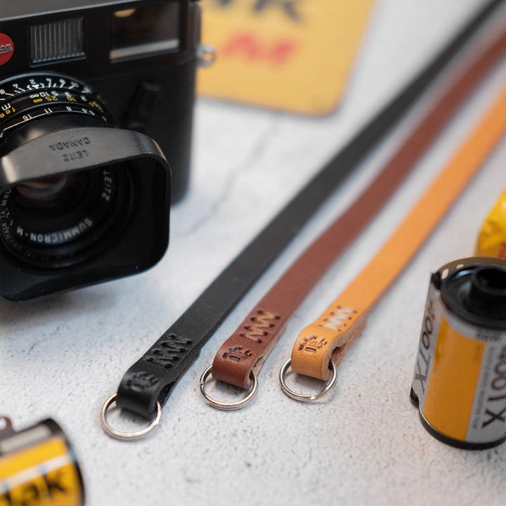 leather camera strap, handcrafted leather camera strap, leica strap, fujifilm strap,