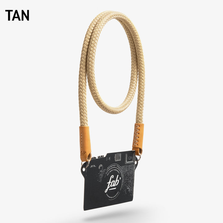 tan rope camera strap, tan leica strap, tan fujifilm strap, tan sony strap, tan cord camera strap,